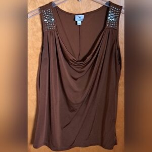 Worthington Stretch Women's Brown Top